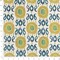 Blue Green Stain Resistant Performance Abstract Global Print Upholstery Fabric by The Yard - SKU: Elantra Citron